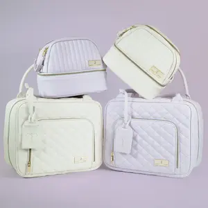 Getaway Bundle - Upscale Diabetes Travel Bags With Quilted and Trendy Design, Zippered Pockets and Adjustable Velcro Dividers.