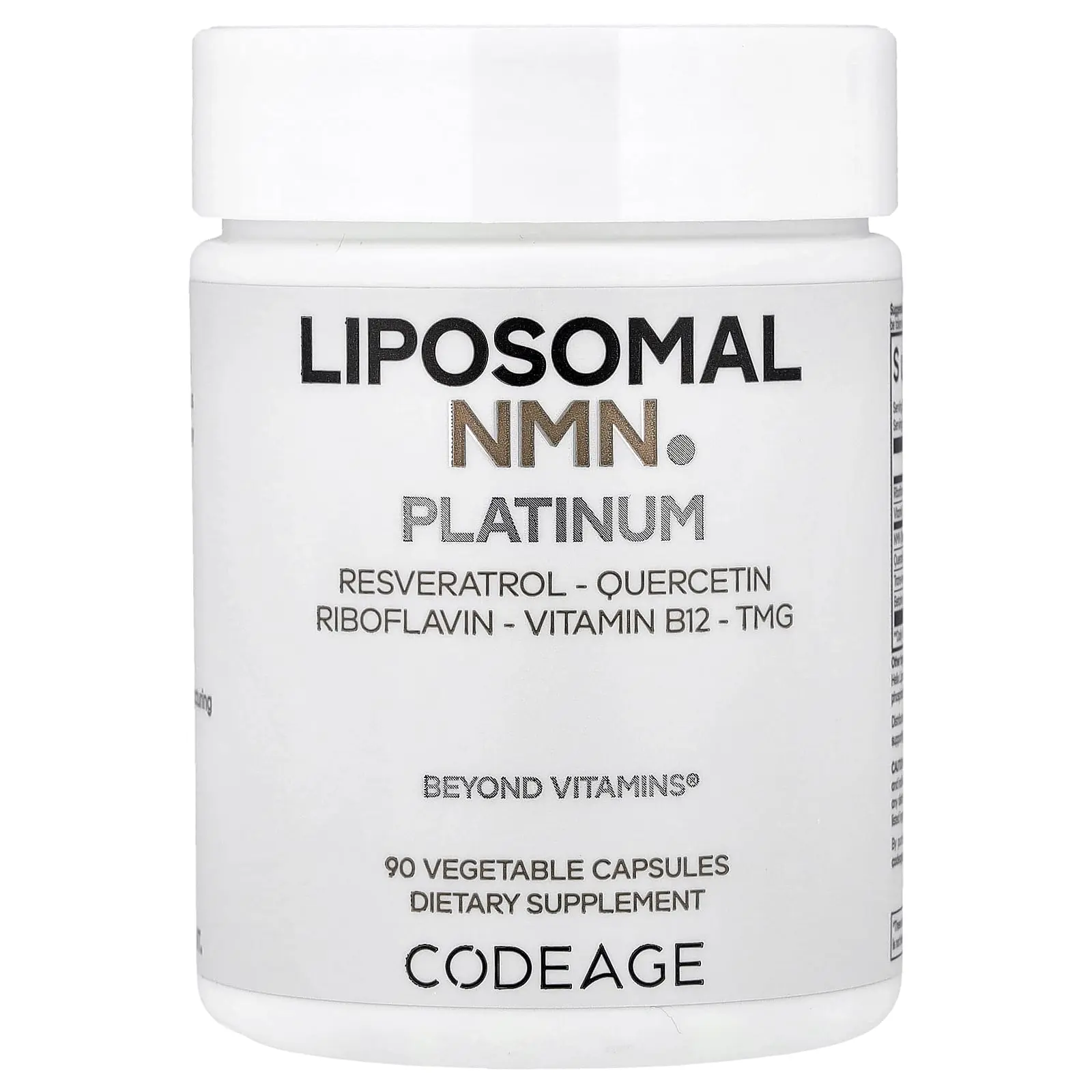 Codeage Liposomal NMN Platinum, 90 Vegetable Capsules