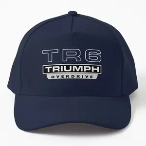 Triumph TR6 - Overdrive Twill Cap Hat  Stylish and Classic Embroidered Design for Car Enthusiasts, Perfect for Fans of Triumph TR6 and Vintage Sports Cars