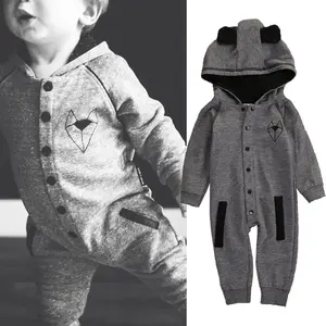 Ma&Baby Infant Newborn Baby Girls Boys Clothes Outfits Fall Winter Hoodie Long Sleeve Romper Jumpsuit Clothing