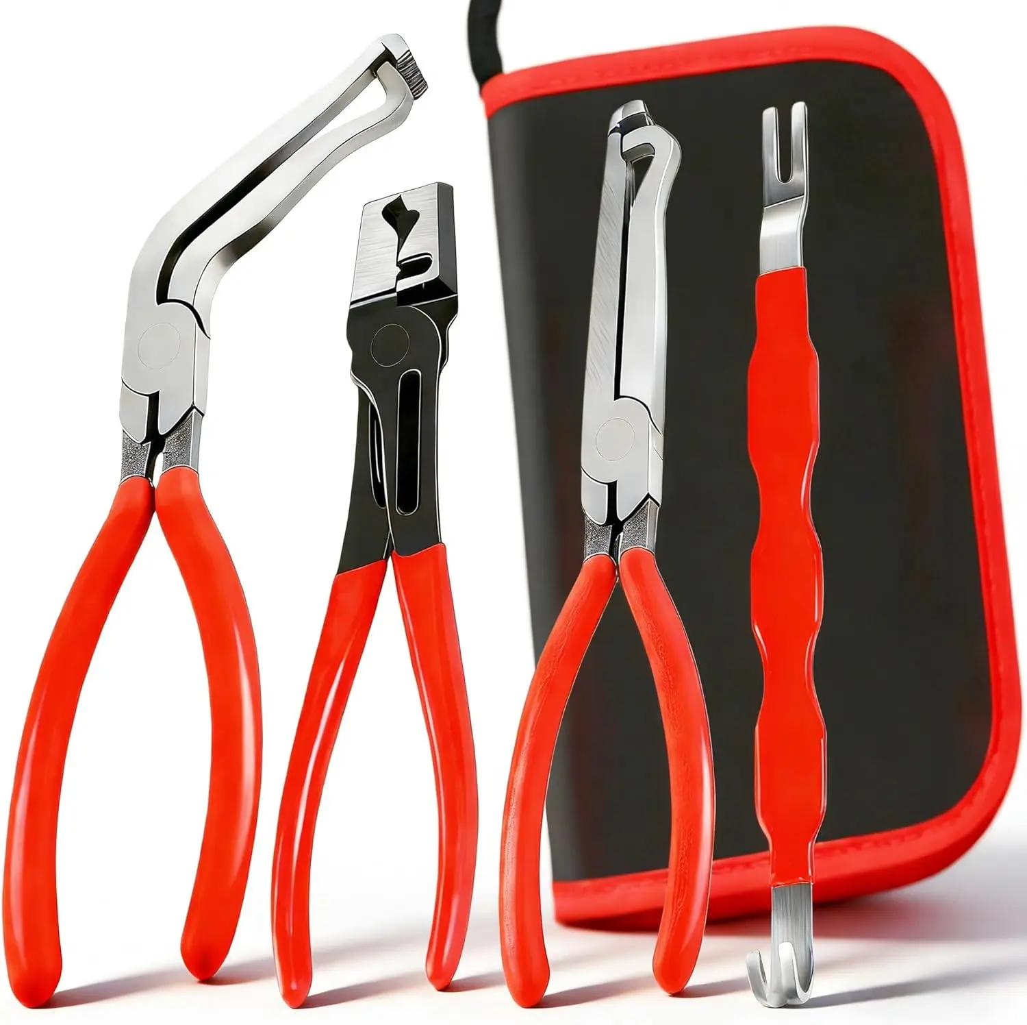 4PCS Electrical Disconnect Pliers , Automotive ,Fuel Line Pliers, Disconnect ,Professional Hand for Home & Office, Heavy Duty Hardware, Men Gifts, Handle, Industrial portable Emergency Car Set