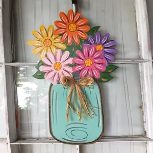 Summer Wreath for Front Door, Floral Door Hanger, Spring & Summer Decor, Farmhouse Style, Indoor/outdoor Home Decor, Perfect Gift