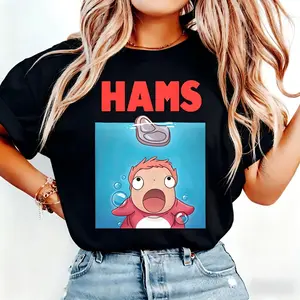 Cute Ponyo Hams Shirt, Studio Ghibli Shirt, Ponyo Shirt, Sosuke Shirt, Studio Ghibli Gift Shirt, Y2K Shirt