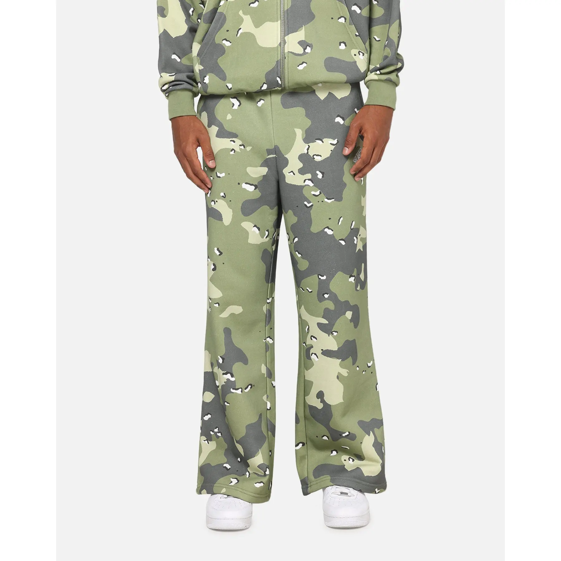 Carre Sideline Trackpants Green Camo
