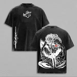 valentine shirts Yuta Okkotsu Tee Washed – Jujutsu Kaisen Execution Culling Game Vintage Oversized Heavy Cotton Anime Manga T-Shirt, Double Printed Retro Unisex Streetwear Graphic Top, Japanese Sorcerer Merch for Fans