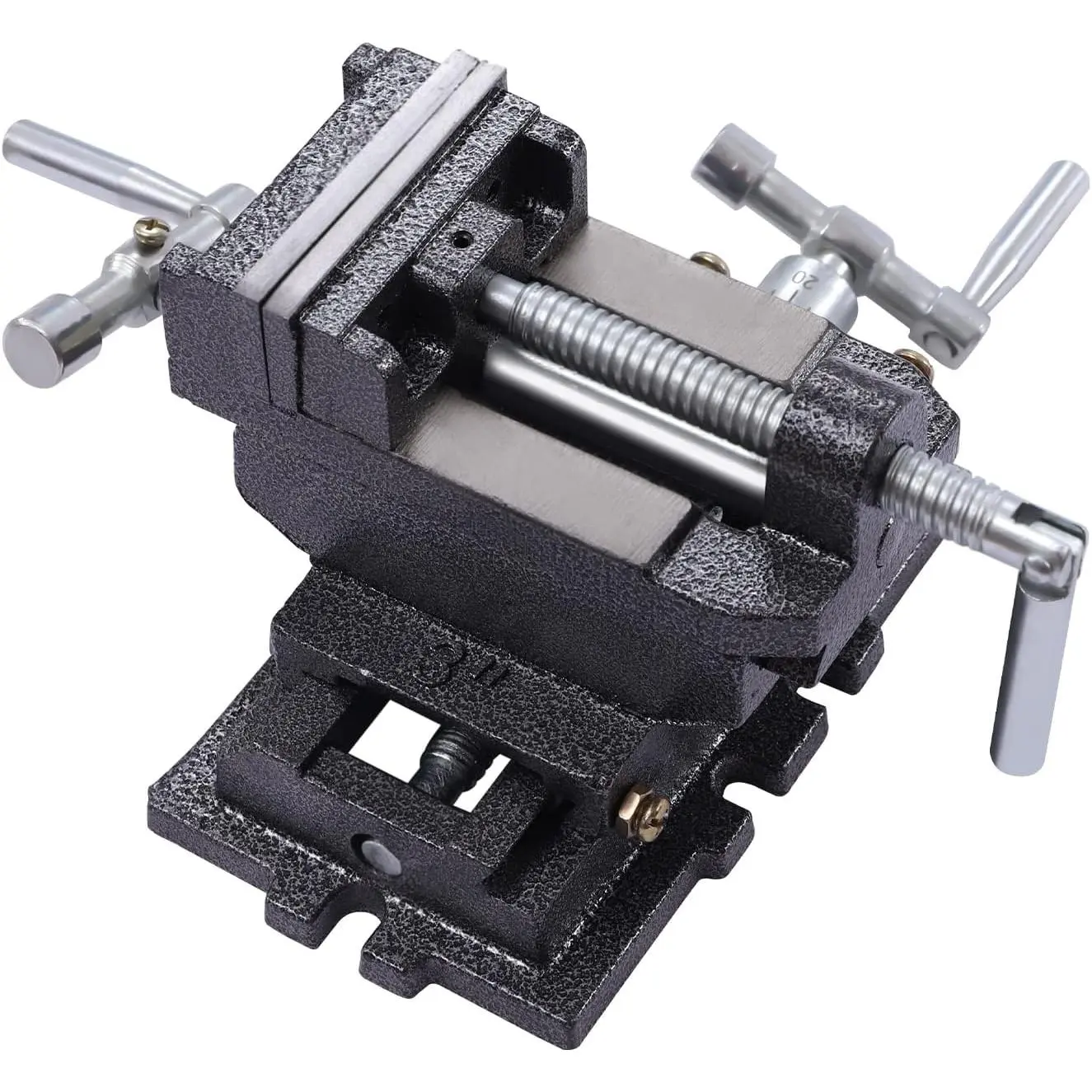 3 In Drill Press,X-Y Compound Vise,2 Way Heavy Duty Cross Slide Vise Clamp Machine,Mini Drill Milling Machine,Metal Milling Bench Mount Clamp Machine