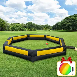 Portable 20FT Inflatable Gaga Ball Pit with Blower, Giant Inflatable Sport Game for Kids and Adults, Ideal for Indoor Outdoor School Family Activities