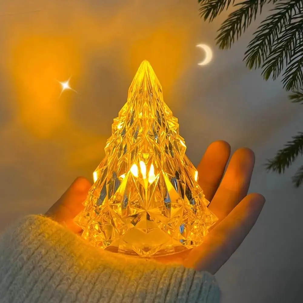 Cute Night Light Iceberg Shape LED Desktop Installation Plastic 3V DC Decorative Lantern warm Light Ideal for Bed,Perfect Christmas Giftside Reading Lamp and Decorative Highlight