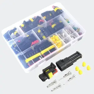 Waterproof Automotive Wire Connector Plug with Fuse, 216pcs/set 1-6P Wire Connector Plug, Electrical Equipment Female Male Way AMP Super Seal Detachable Connector