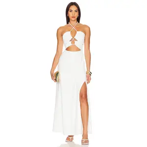 BOAMAR Dasha Dress in White Pique