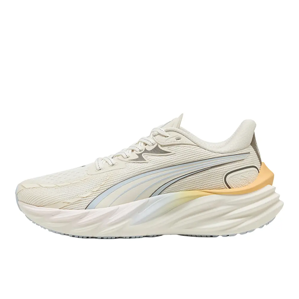 PUMA Womens Velocity Nitro 4 Run Club Running Sneakers Shoes - Off White