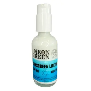 Neon Green SPF 50 Sunscreen Lotion