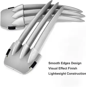 Plastic Wolf Claws Plastic Daggers Fit for Wolverine Costume Cosplay Props, 2Pcs