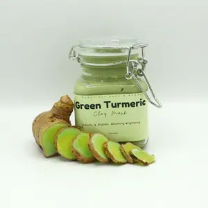 Green Turmeric Clay Mask- Pore tightening, sensitive skin, skin brightener