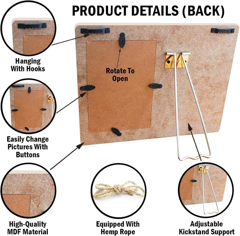 Dad Picture Frame,Gifts for Father from Daughter,Christmas Fathers Day Birthday Gift for Dad,Father I Will Always Be Your Little Girl Wooden Photo Frame