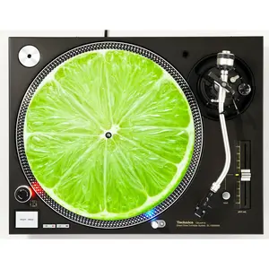 DJ Lime Green Citrus Fruit Vinyl Memorabilia 12" inch Slip Mat Turntable Slipmat DJ Platter Pad
