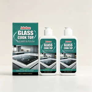 2-Pack Glass Stove Cleaner Polisher (100g*2), Heavy Duty Cleaner, Home Kitchen Cleaning, Electromagnetic Ceramic Stove Degreaser, Removes Oil Stains, Maintains Shine