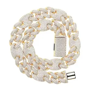 9053 Heavy Duty Blinged Cuban Chain, Rap Artist Inspired, High Street Fashion Necklace for Men & Women summerwins