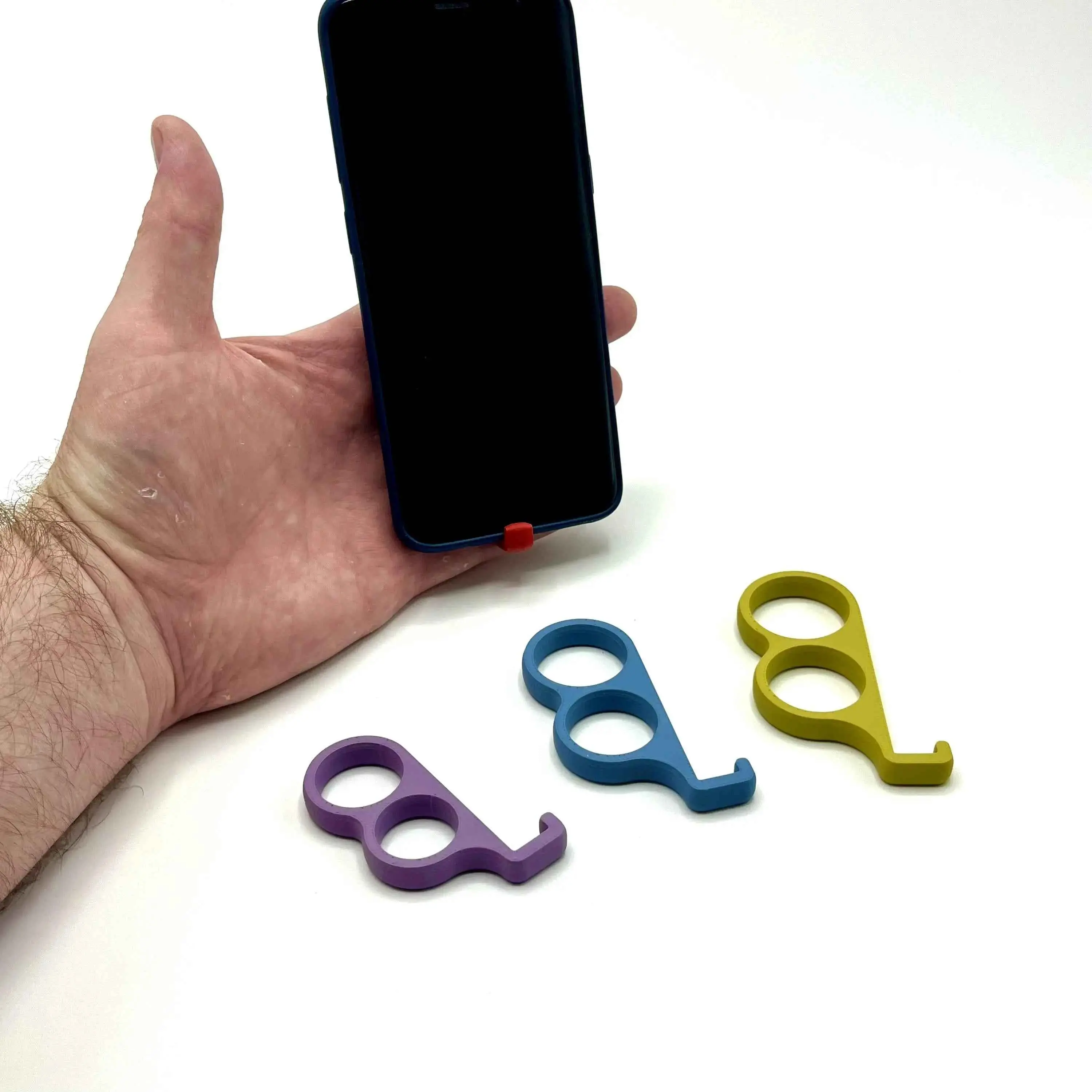 3D Printed Phone Grip Ring Hook, One-Handed Texting | 6FINGER