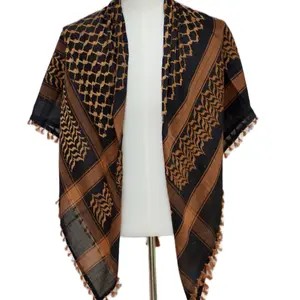 Ahla Shabab Black & Orange Hatta/Kuffiyeh