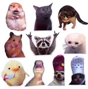 Funny Animals Magnet, Emotion Dogs Magnetic Sticker, Meme Animal Decor Perfect for college dorm rooms school lockers, stocking stuffers, refrigerators