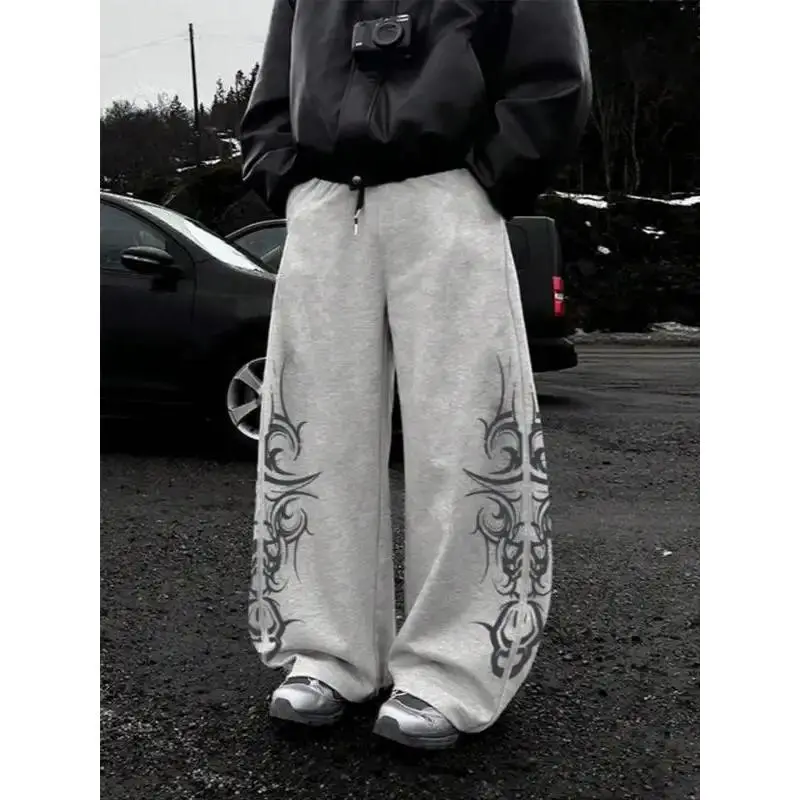 Tribal Pattern Print Sport Pants, Loose Fit Drawstring Sweatpants, Casual Home Wear, Comfortable and Modern Style, Casual Comfy Sweatpants
