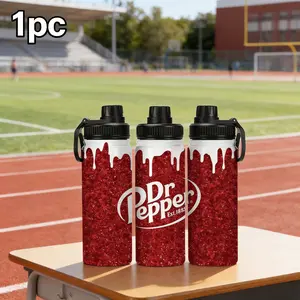 1pc 20oz Dual-Layer Vacuum Insulated Travel Mug with Handle, Stainless Steel Leak-Proof Lid, Reusable Hot and Cold Water Bottle, Ideal for Hiking