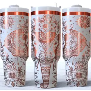 Pick your design Custom engraved 40 oz Tumbler with lid, Straw and Handle, Stainless Steel Vacuum Insulated Water Bottle Travel Mug for Iced Coffee, Hot and Cold Tea, Beverages straw reusable Drinkware Plastic Easter Flasks