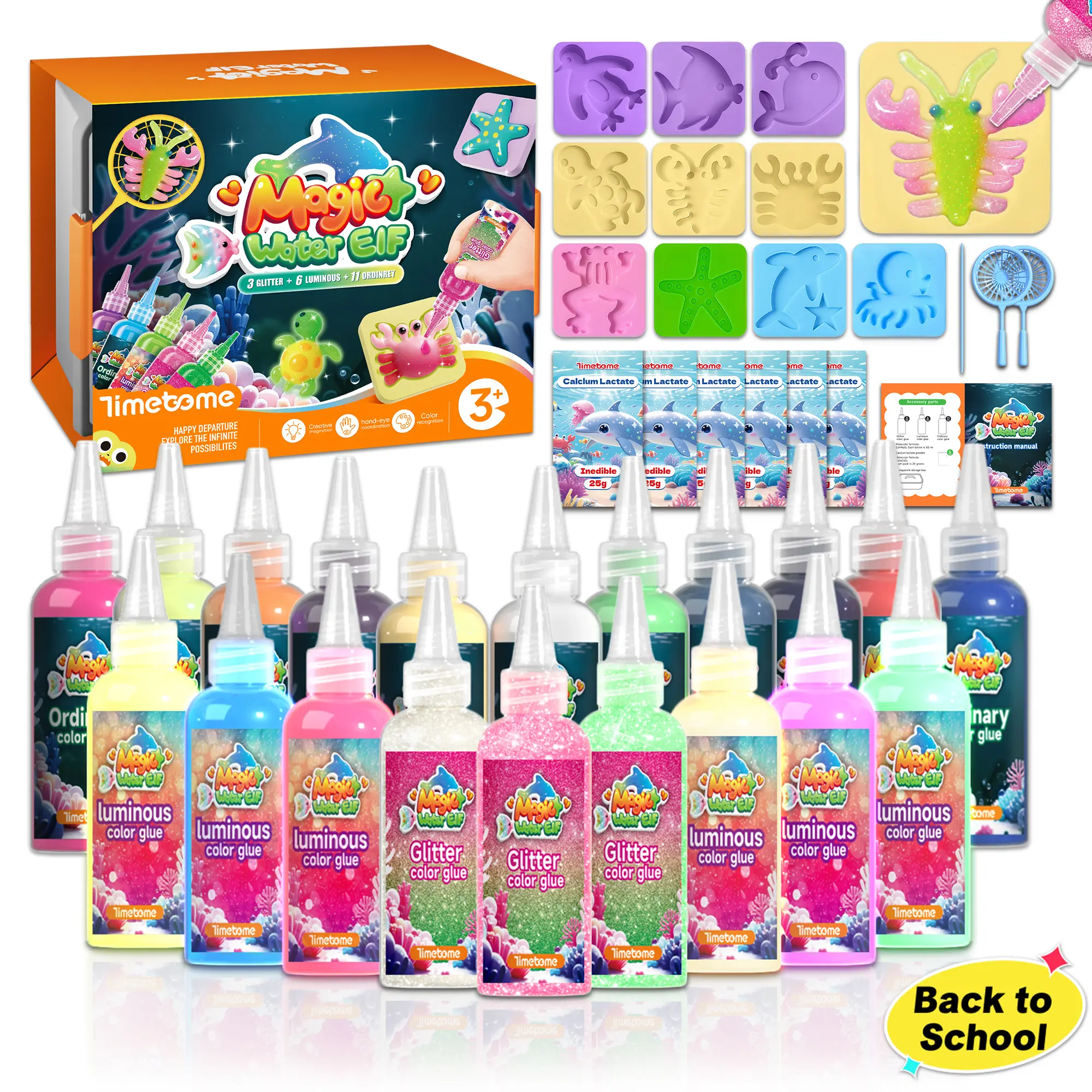 TIMETOME Magic Water Elf Toy Kit,Aqua Fairy Water Gel kit, Teach children color coordination ,Water Pets, Birthday Gifts，Pool Toys on Sale,back to school,back to school haul