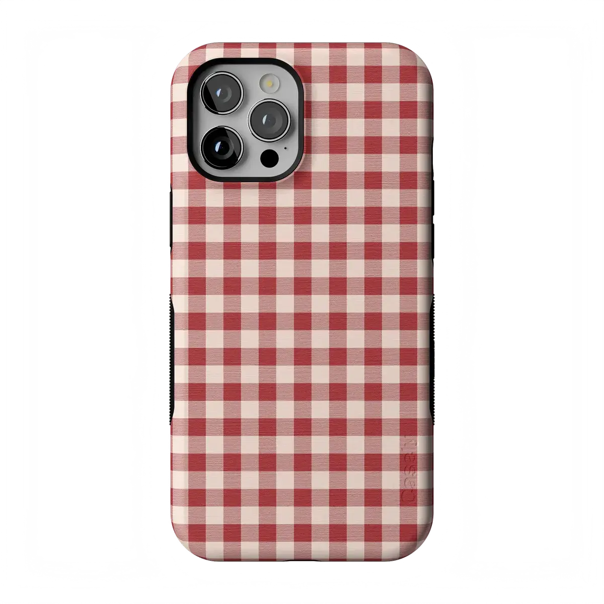 Casely iPhone 12 Pro Max Case | Sweet Jam | Red Gingham | Bold Protective Design | Compatible with MagSafe