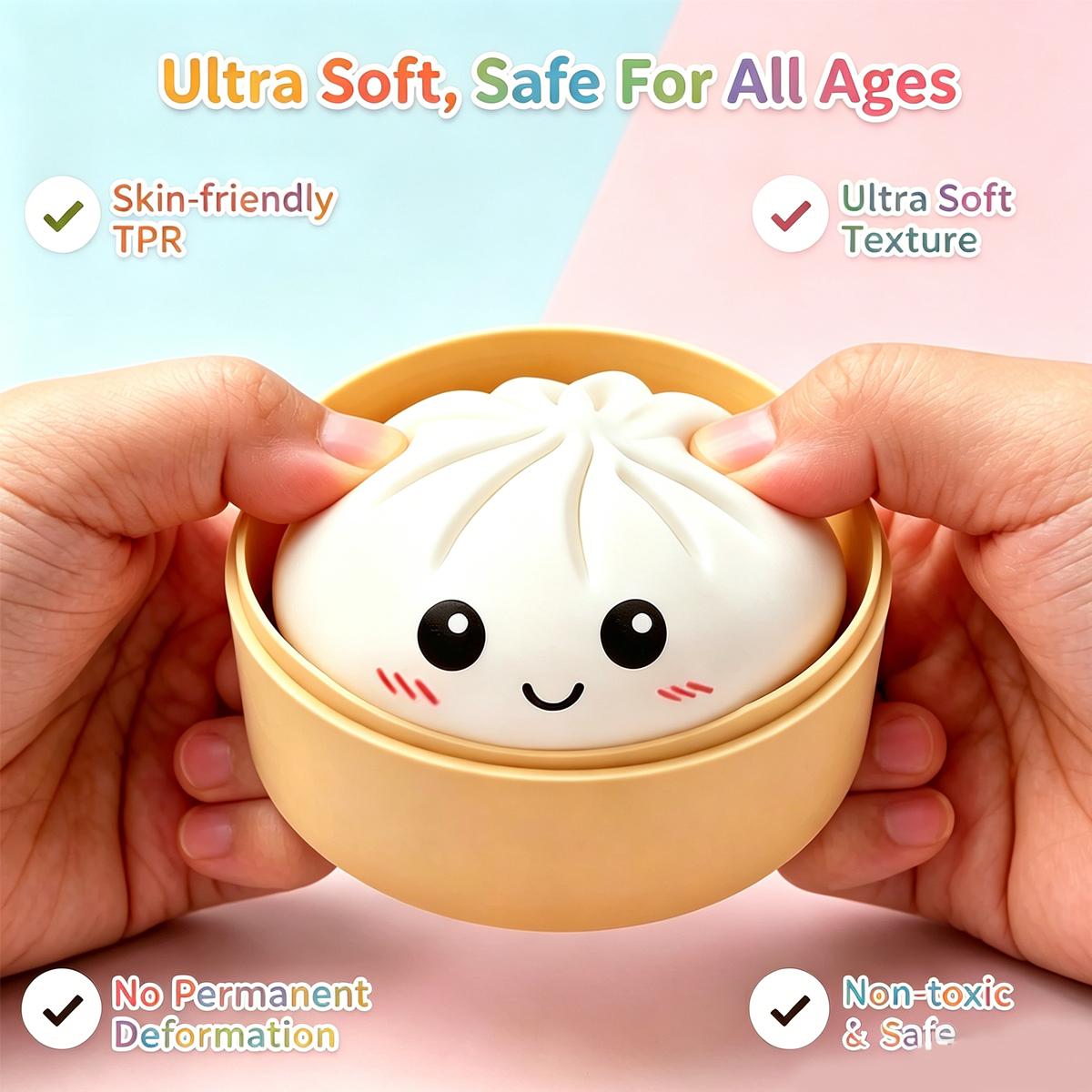 Dumpling Squishy, New Glitter Dumpling Squishy Toys, Squishies Dumplings with Mystery Steamer Box, Stress & Anxiety Relief Toys for Kids & Adults Non-Edible Dumpling Squishy, New Glitter Dumpling Squishy Toys, Squishies Dumplings with Mystery Steamer Box, Stress & Anxiety Relief Toys for Kids & Adults Non-Edible