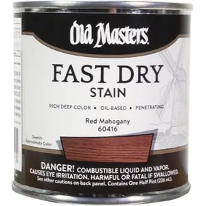 Old Masters 60416 0.5 Pint Red Mahogany Fast Dry Stain