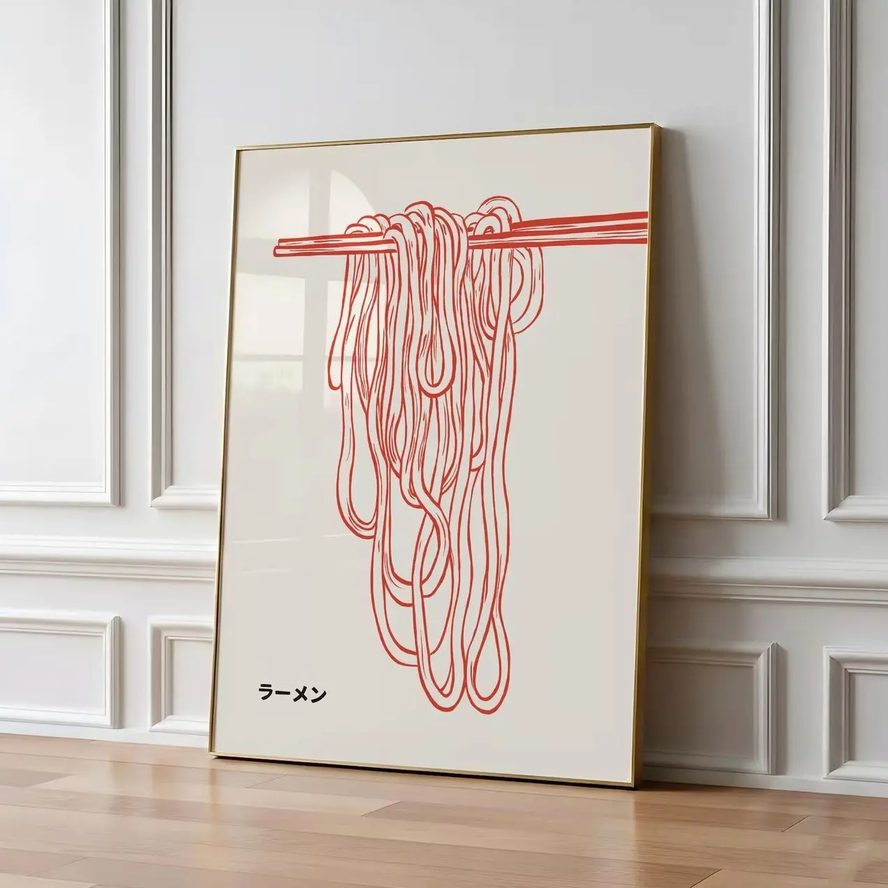 Ramen Poster: Japanese Noodle Kitchen Wall Art D