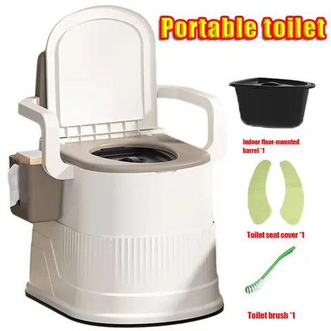 Adult Bedside Commode Chair for Elder Care, Upgraded PU Safety Toilet with Detachable Armrests, 15.6" Seat Width, 250lbs Heavy-Duty Potty Chair for Caregivers with Enhanced Stability