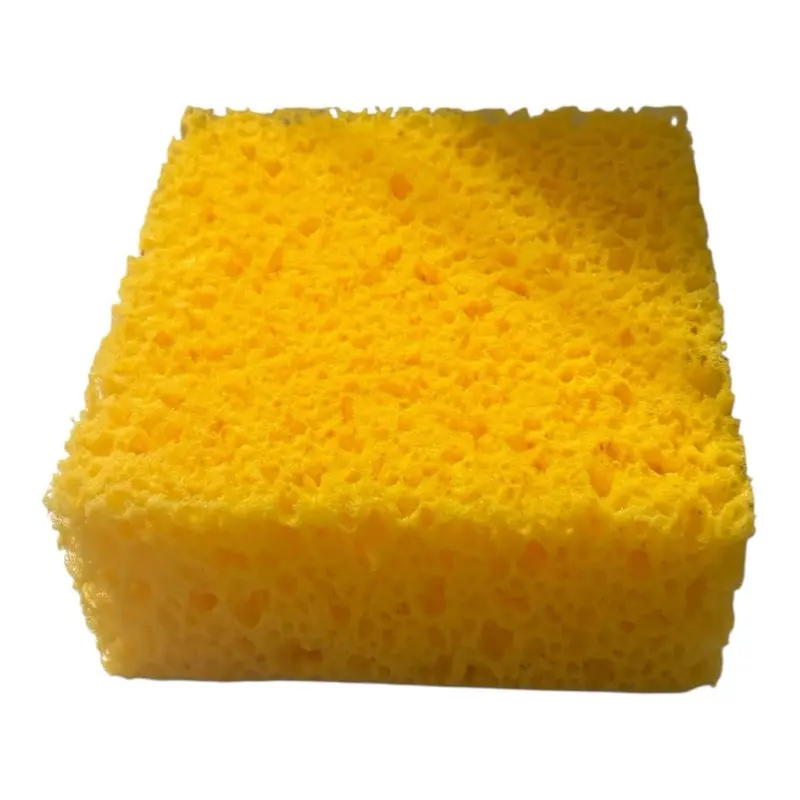 Large Square Textured Scrubber Sponge - Eco-Friendly Multi-Surface Cleaning Sponge, New-Size ASMR-Use Option, Ideal Gift for Home & Car Cleaning Products