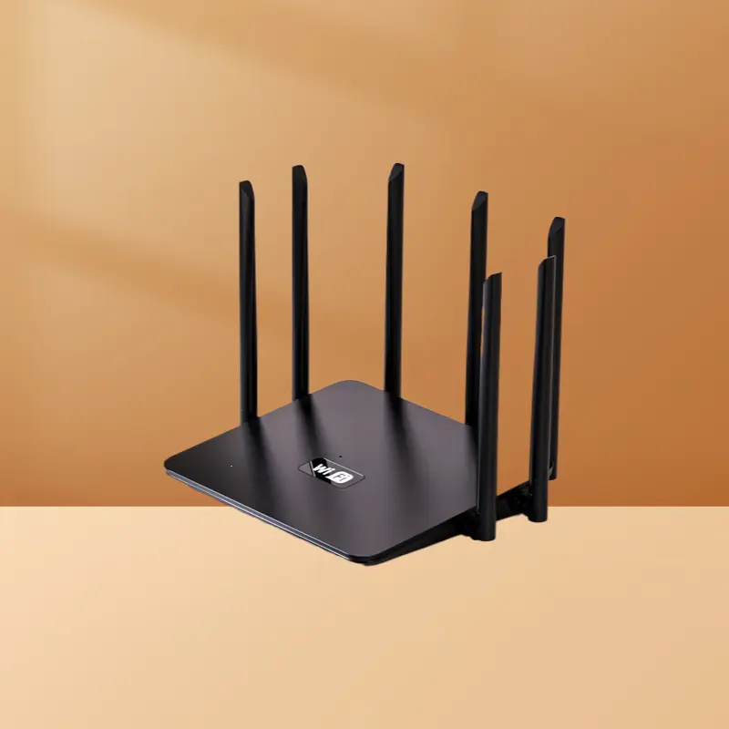 High Speed Gigabit WiFi6 Router Strong Wall Penetration for Full Home WiFi Coverage, Black Eight-Antenna Dual-Channel All-In-One, Black Four-Antenna