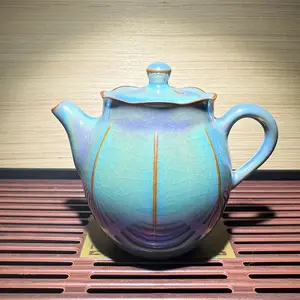 Jianzhan, handmade by master, inherited from intangible cultural Pearl glaze teapot