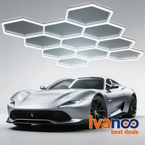 HexaBeam 57,200LM Hexagon LED Garage Light – 6500K White