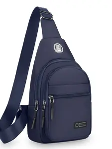 Minimalist Water Resistant Multi Layer Fanny Pack For Men Multi Compartment Design Casual Sling Bag For Daily Commute Outdoor Sports Versatile Crossbody Chest Bag Fits All Occasions