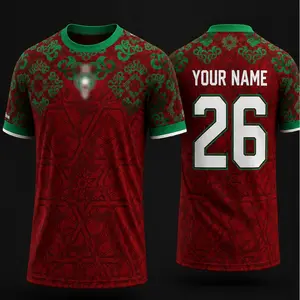 [Custom Name & Number] Morocco Football Fan Jersey, Morocco National Team Inspired Graphic Jersey, Morocco Flag Soccer Supporter Jersey, Africa Streetwear Football Jersey, Morocco Soccer Fan Graphic Tee, Morocco Retro Football Shirt