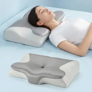 2026 Cooling Cervical Neck Pillow – Adjustable Ergonomic Memory Foam for Deep Sleep, Pressure & Pain Relief, Breathable Zoned Support with Washable Ice Silk Cover for All Sleepers, Home & Travel Comfort Upgrade