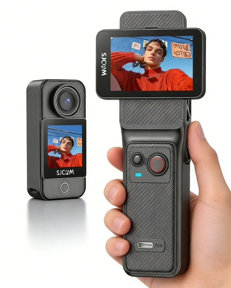 SJCAM C200 4K Action Camera with 64G Card, Long-Lasting 180 Mins