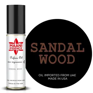 FRAGRANCE OILS Sandal Wood SCENT Perfume body oil fragrance, Concentrated Grade Parfum Oil, Roll on attar