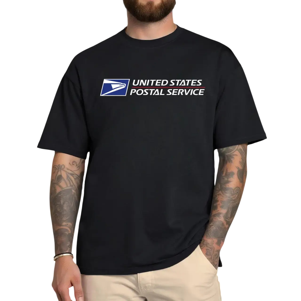 Women's Postal Worker Graphic Short-Sleeve Round Neck Casual Top - Funny Rural Delivery Driver Premium Cotton Fabric Shirt, US Mail Service Gift, Tops, Shortsleeve