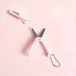 Creative Mini Portable Folding Scissors, Stainless Steel Compact Design, Ideal for Art Projects, Office, School & Classroom Supplies, Fun Metal Construction