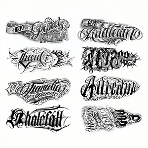 Waterproof Temporary Tattoo Sticker, 12pcs/set Long Lasting Fake Tattoo Sticker, Body Art Tattoo Sticker for Men & Women, Sticker Tattoos, Peel Off Tattoo