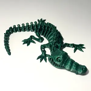 Giant Skeleton Crocodile - 3D Printed Articulating Figure Giant Skeleton Crocodile - 3D Printed Articulating Figure