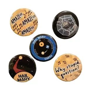 5 Styles Different Project Hail Mary Movie Pin Button, Amaze Amaze Amaze Pin Gifts for Fans