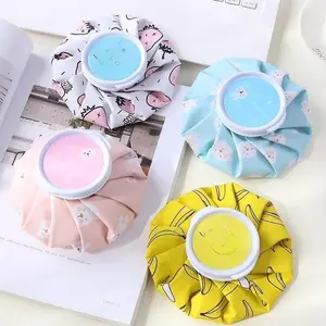Cartoon Fabric Ice Pack, Foldable Portable Hot & Cold Compress Bag, Water-Fillable Cooling Therapy Pack for Daily Physical Relief