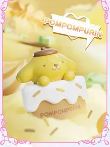 Holly Box Sanrio Characters Cake Slice Series Storage Box Figure - Pompompurin